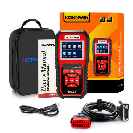 KONNWEI KW850 OBD2 CAN BUS Code Reader - Advanced Car Engine Fault Code Detector