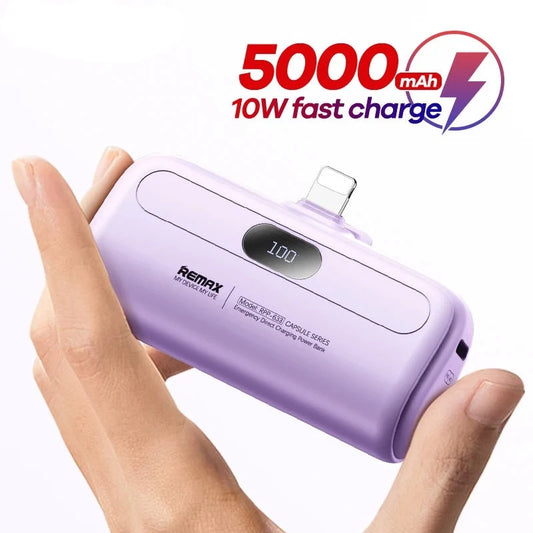 5000mAh Built in Cable Power Bank