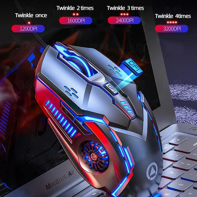 Six Keys Luminous Gaming Mouse