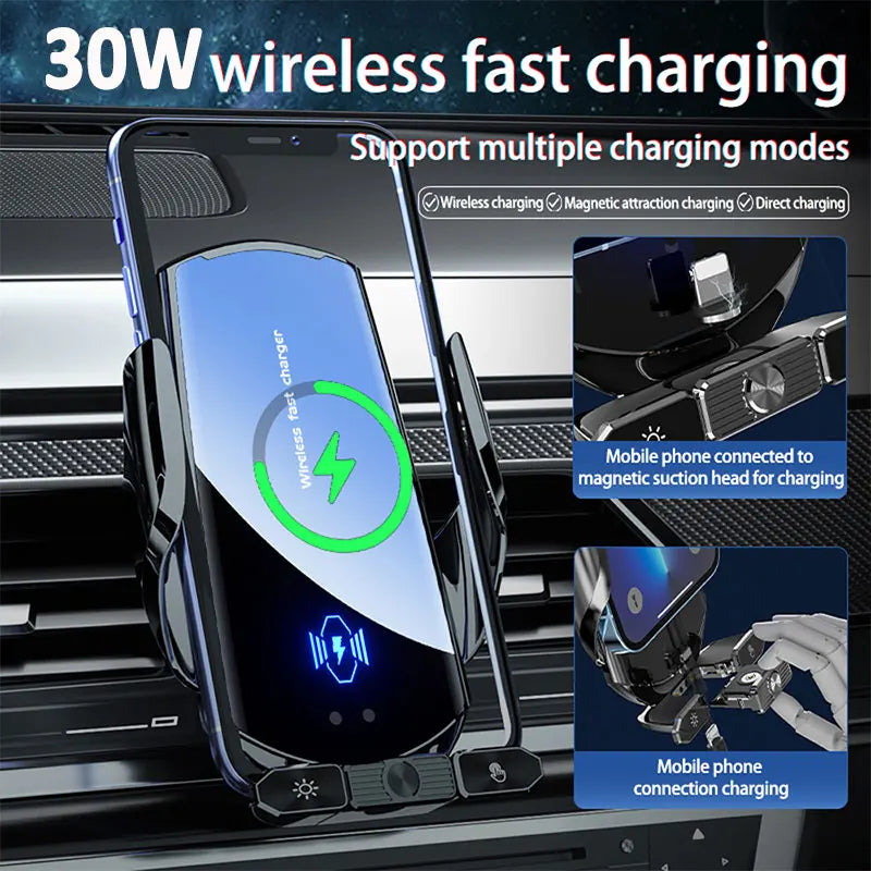30W Car Wireless Charger and stand