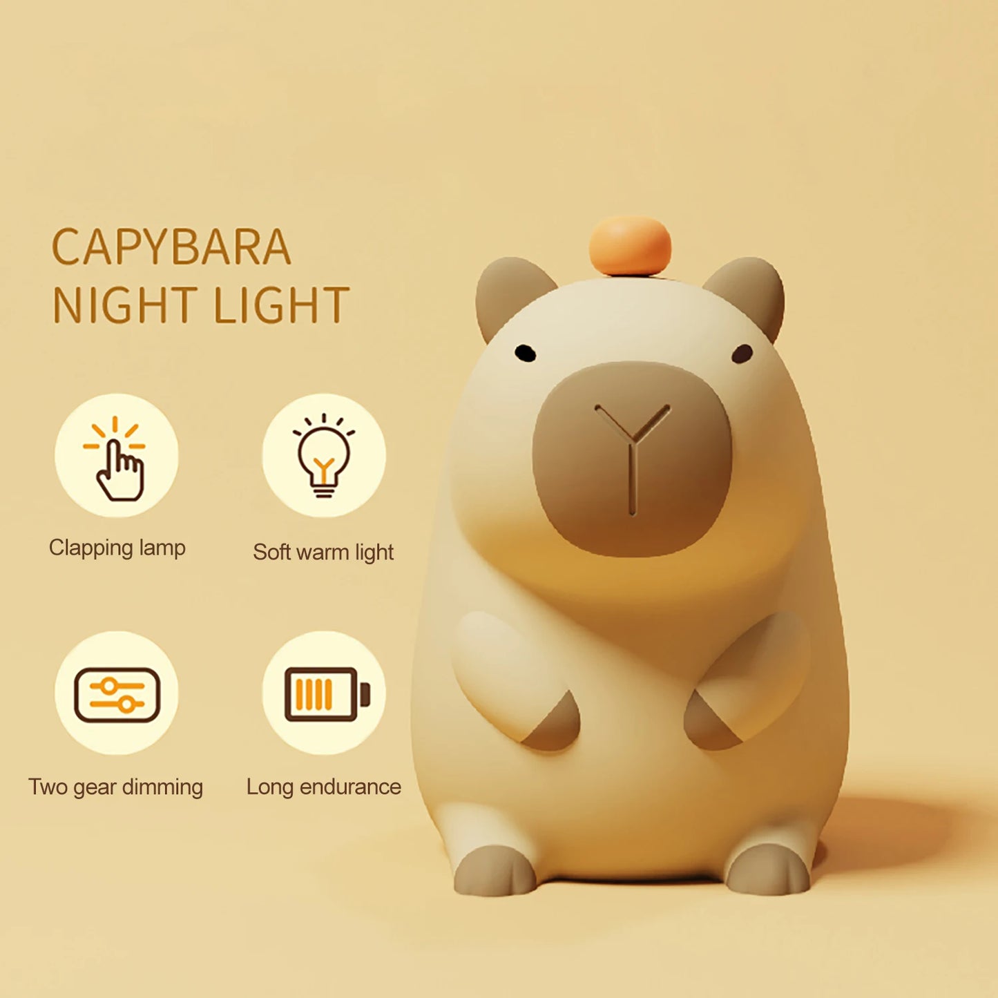 Cute Cartoon Silicone Night Lamp